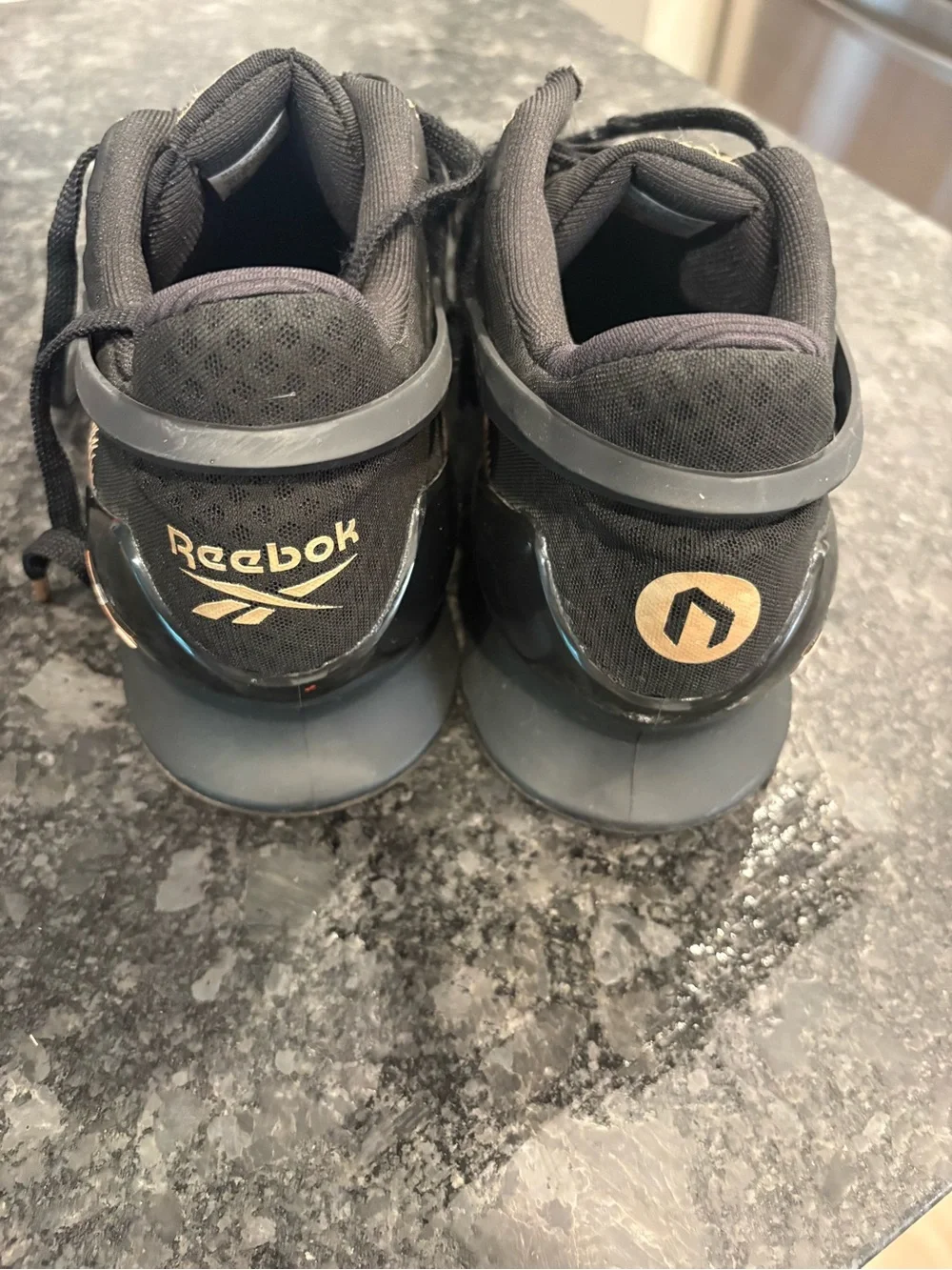 Reebok WIT Legacy Lifter Men’s Shoes - Black with Brown Accents - Picture 3 of 4